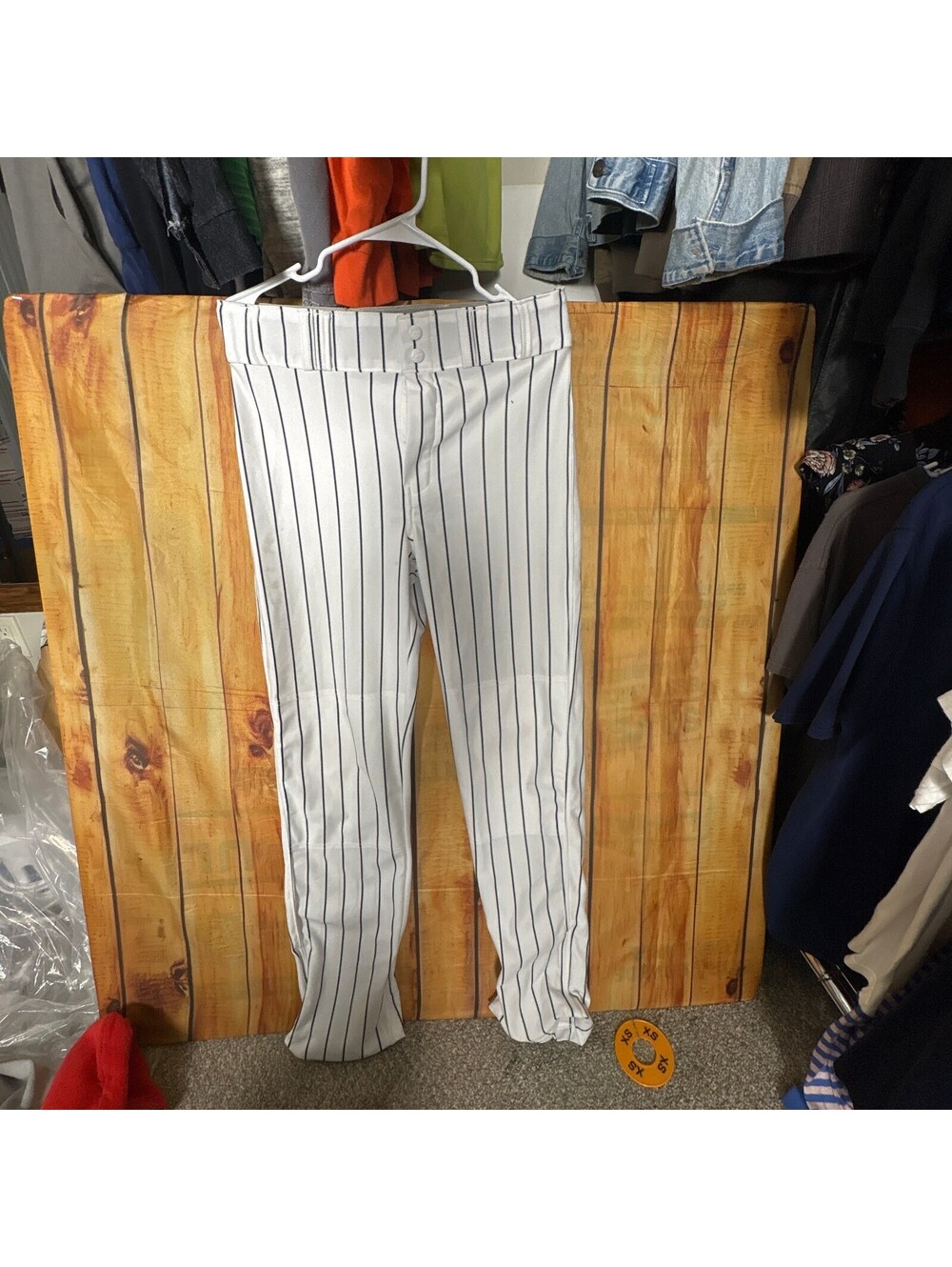 Champro White Pinstripe Baseball Pants